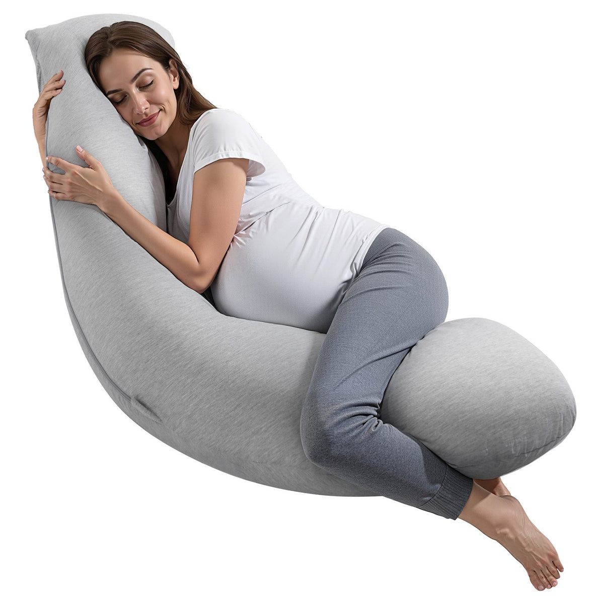 Pregnancy Pillows L-Shaped Pregnant Maternity Pillow Soft & Breathable V952-YFZTDBSLXYTSLXO6MV0