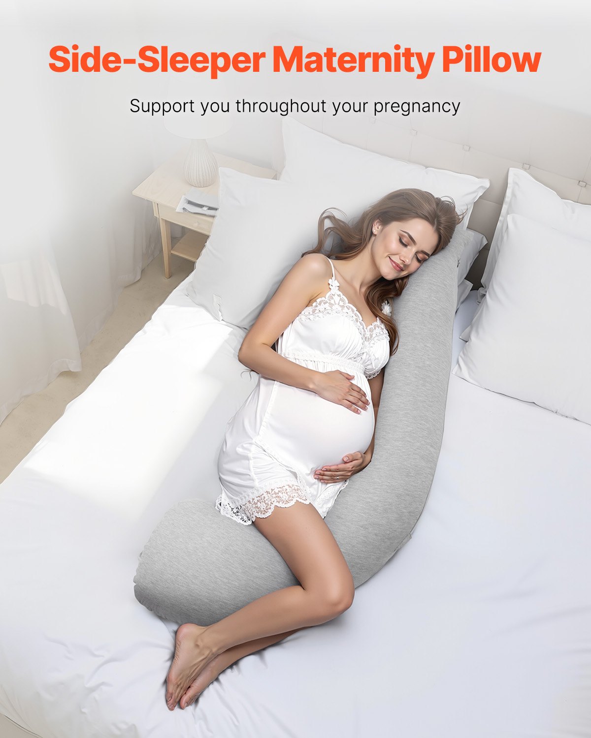 Pregnancy Pillows L-Shaped Pregnant Maternity Pillow Soft & Breathable V952-YFZTDBSLXYTSLXO6MV0