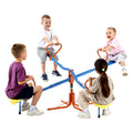 Kids Seesaw, 49.9 kg Load Capacity per Seat, Sit and Spin Teeter Totter with 4-prong Support Legs, Kids V952-YGDZDQQBJS4R94AI7001V0