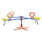 Kids Seesaw, 49.9 kg Load Capacity per Seat, Sit and Spin Teeter Totter with 4-prong Support Legs, Kids V952-YGDZDQQBJS4R94AI7001V0
