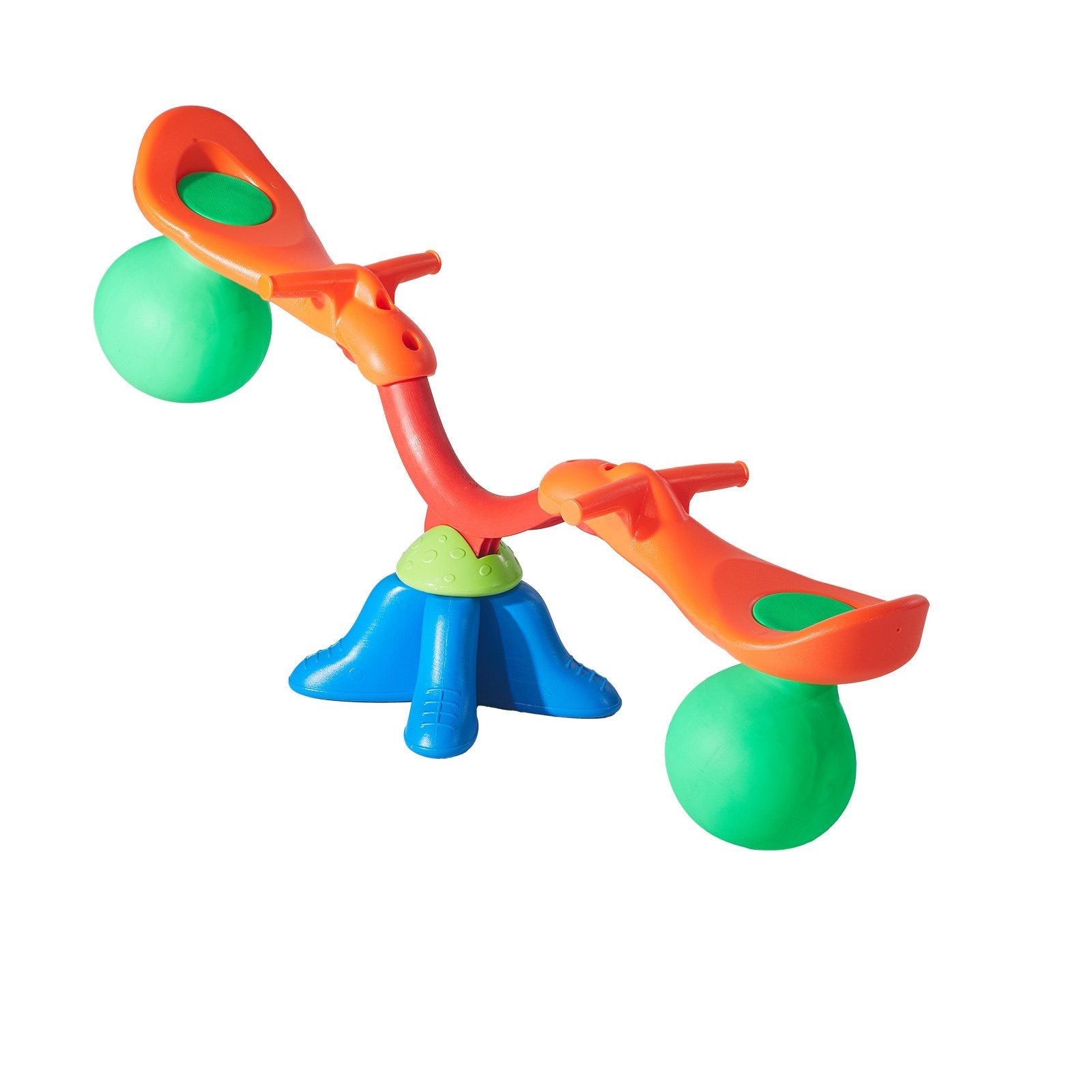 Kids Seesaw, 24.95 kg Load Capacity per Seat, Sit and Spin Teeter Totter with Handles, Kids Outdoor V952-YGDZDQQBSL2RV6O28001V0