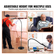 5X Floor Magnifying Glass with Light and Stand Flexible Gooseneck LED V952-YGFDD12WYDZW2Z6FFV9
