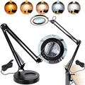 Magnifying Glass with Light and Stand, 5X Magnifying Lamp, 4.3" Glass Lens, Base and Clamp 2-in-1 Desk V952-YGFDDYDZBCMAJI42JV9