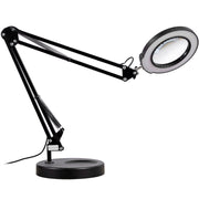 Magnifying Glass with Light and Stand, 5X Magnifying Lamp, 4.3" Glass Lens, Base and Clamp 2-in-1 Desk V952-YGFDDYDZBCMAJI42JV9