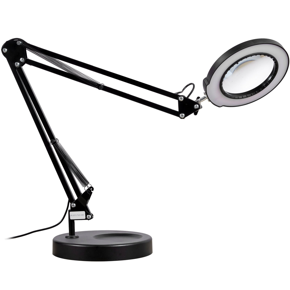 Magnifying Glass with Light and Stand, 5X Magnifying Lamp, 4.3" Glass Lens, Base and Clamp 2-in-1 Desk V952-YGFDDYDZBCMAJI42JV9