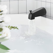 Tub and Shower Faucet Set, Complete with 127 mm Rainfall Shower Head and Bathtub Spout, 8-Setting Adjustable V952-YGHLLTZHHWHW0HLVZ001V0