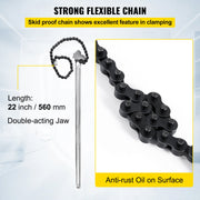 24 Inch Pipe Chain Wrench Heavy Duty 6.7 Inch Chain Wrench V952-YGQLTGZQ000000001V0