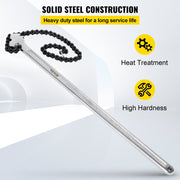24 Inch Pipe Chain Wrench Heavy Duty 6.7 Inch Chain Wrench V952-YGQLTGZQ000000001V0