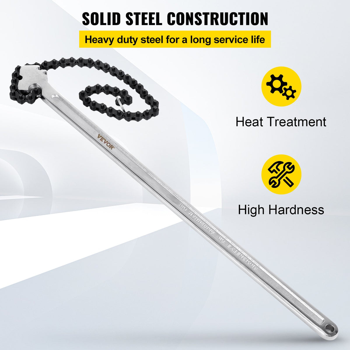 24 Inch Pipe Chain Wrench Heavy Duty 6.7 Inch Chain Wrench V952-YGQLTGZQ000000001V0