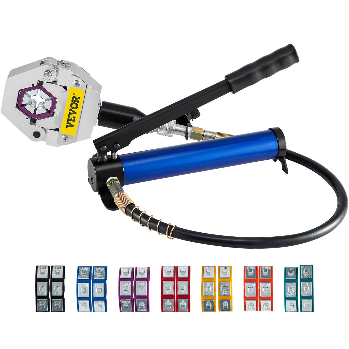 Separable Hydraulic Hose Crimper 7 Dies With Aluminum Pump A/C Air Condtioning Handheld Crimping Set V952-YGQYYFLSPLB000001V0
