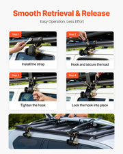 Ladder Rack Ratchet Straps, 47.6-50.8 mm Black Round Tube Mount, 38 mm Wide x 2.25 m Long Black Ladder Rack V952-YGTJJLGDD2J0FH8R0001V0