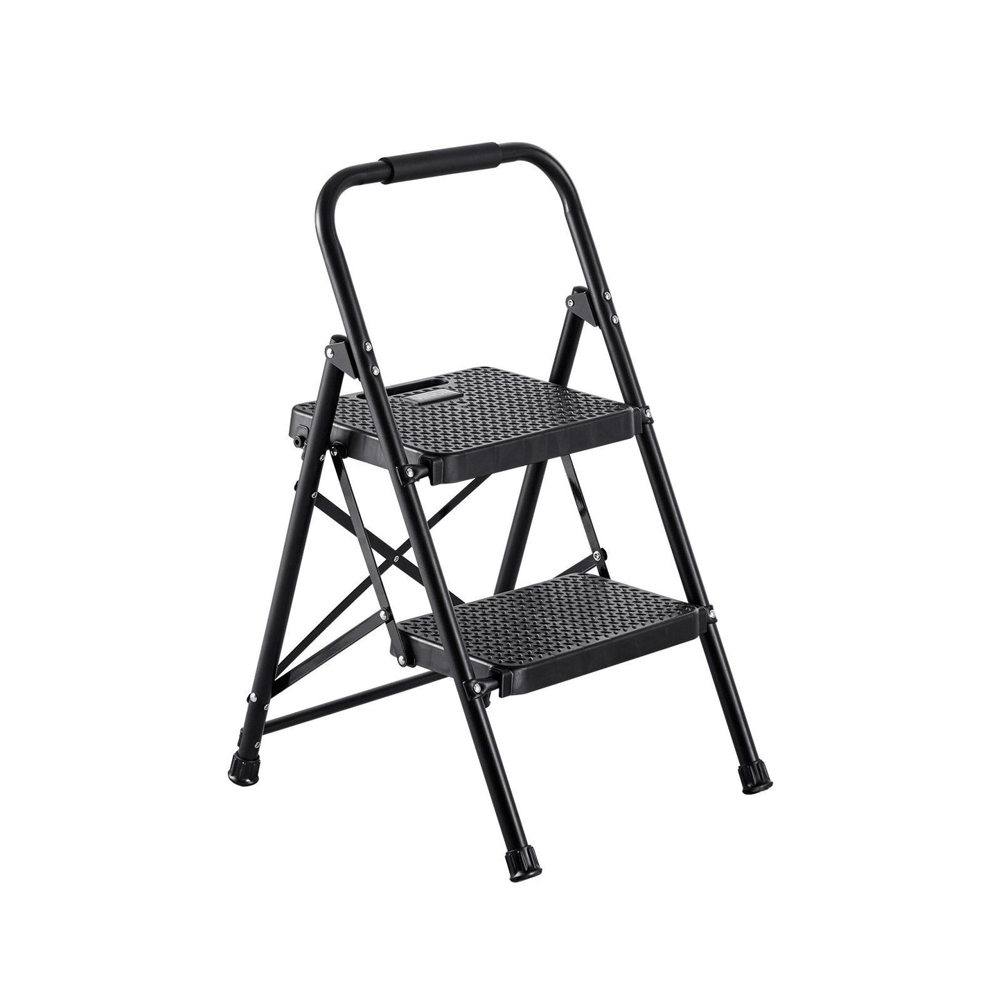 2 Step Ladder, Folding Step Stool with Wide Anti-Slip Pedal and Comfort Handgrip, Lightweight 272 kg Capacity V952-YGTTLBWGJPDS7RBCC001V0