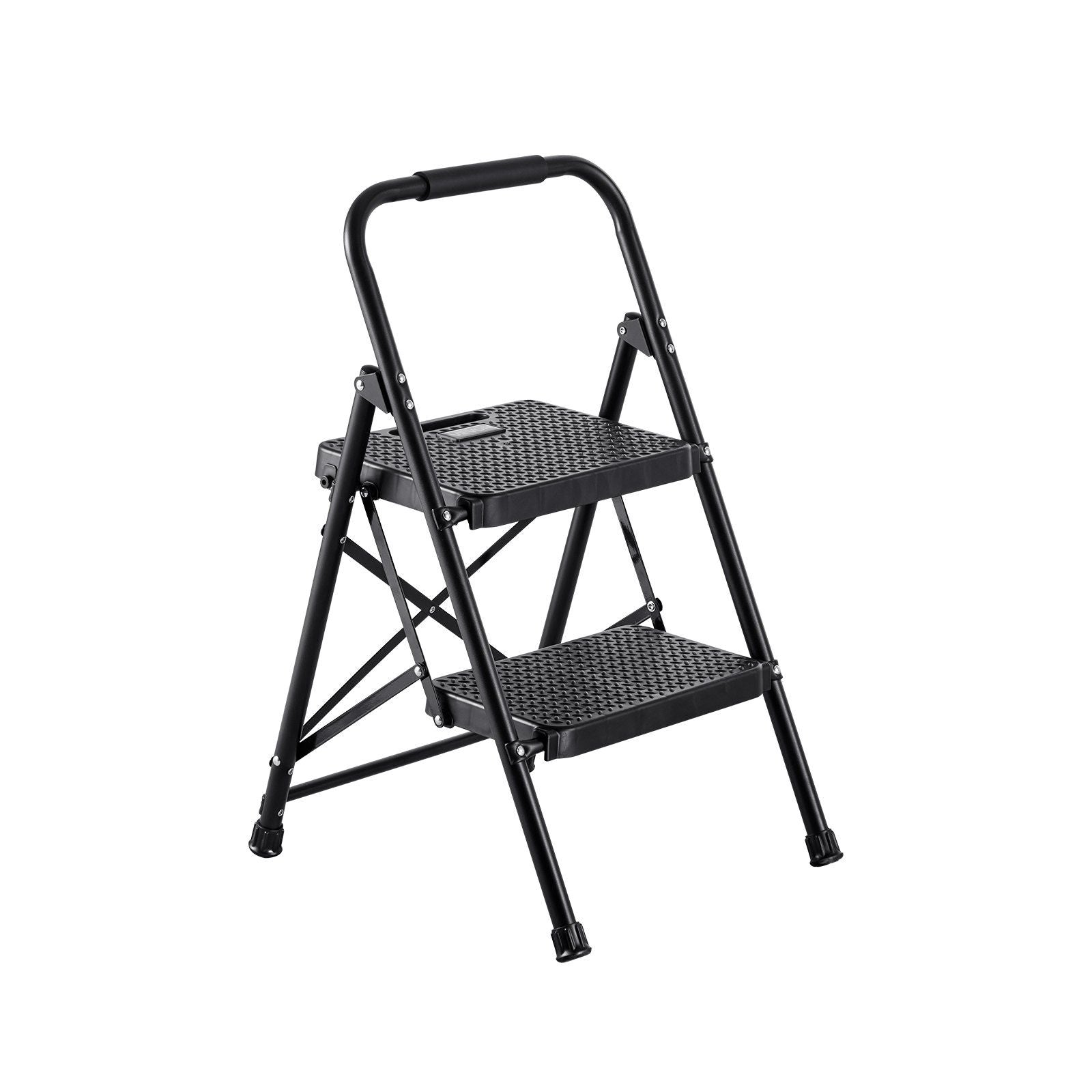2 Step Ladder, Folding Step Stool with Wide Anti-Slip Pedal and Comfort Handgrip, Lightweight 272 kg Capacity V952-YGTTLBWGJPDS7RBCC001V0