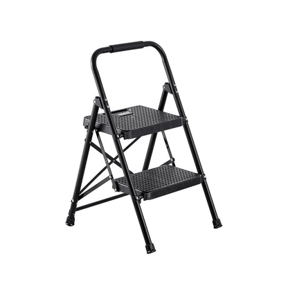 2 Step Ladder, Folding Step Stool with Wide Anti-Slip Pedal and Comfort Handgrip, Lightweight 272 kg Capacity V952-YGTTLBWGJPDS7RBCC001V0