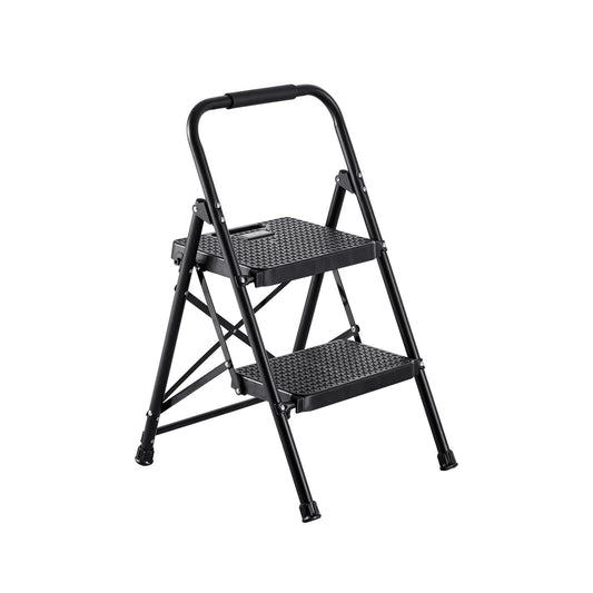 2 Step Ladder, Folding Step Stool with Wide Anti-Slip Pedal and Comfort Handgrip, Lightweight 272 kg Capacity V952-YGTTLBWGJPDS7RBCC001V0