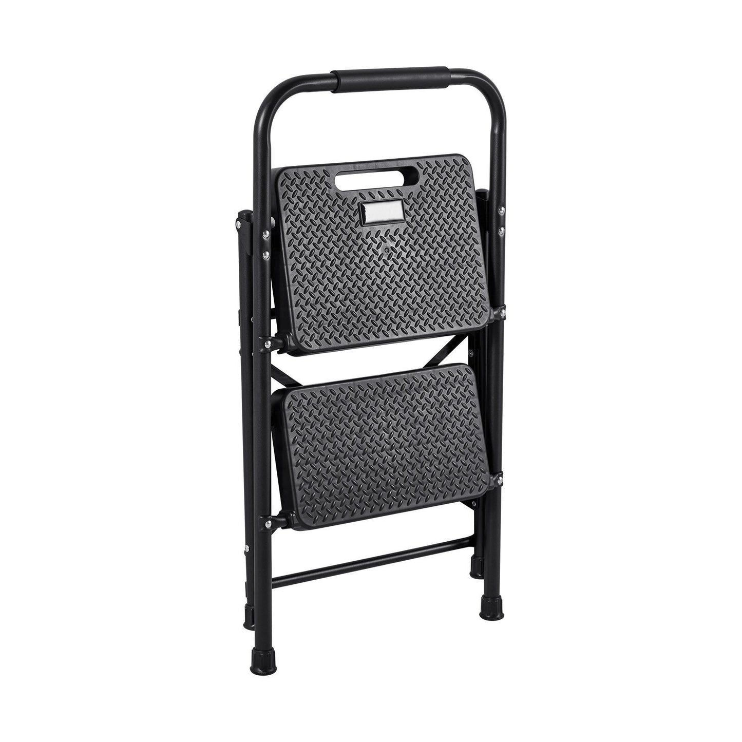 2 Step Ladder, Folding Step Stool with Wide Anti-Slip Pedal and Comfort Handgrip, Lightweight 272 kg Capacity V952-YGTTLBWGJPDS7RBCC001V0