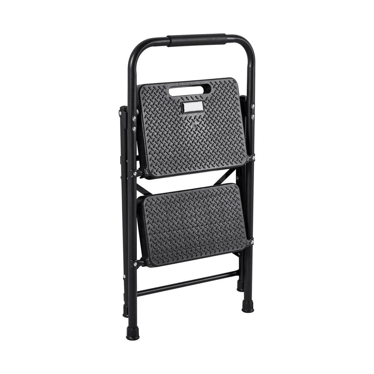 2 Step Ladder, Folding Step Stool with Wide Anti-Slip Pedal and Comfort Handgrip, Lightweight 272 kg Capacity V952-YGTTLBWGJPDS7RBCC001V0