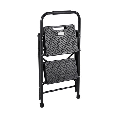 2 Step Ladder, Folding Step Stool with Wide Anti-Slip Pedal and Comfort Handgrip, Lightweight 272 kg Capacity V952-YGTTLBWGJPDS7RBCC001V0