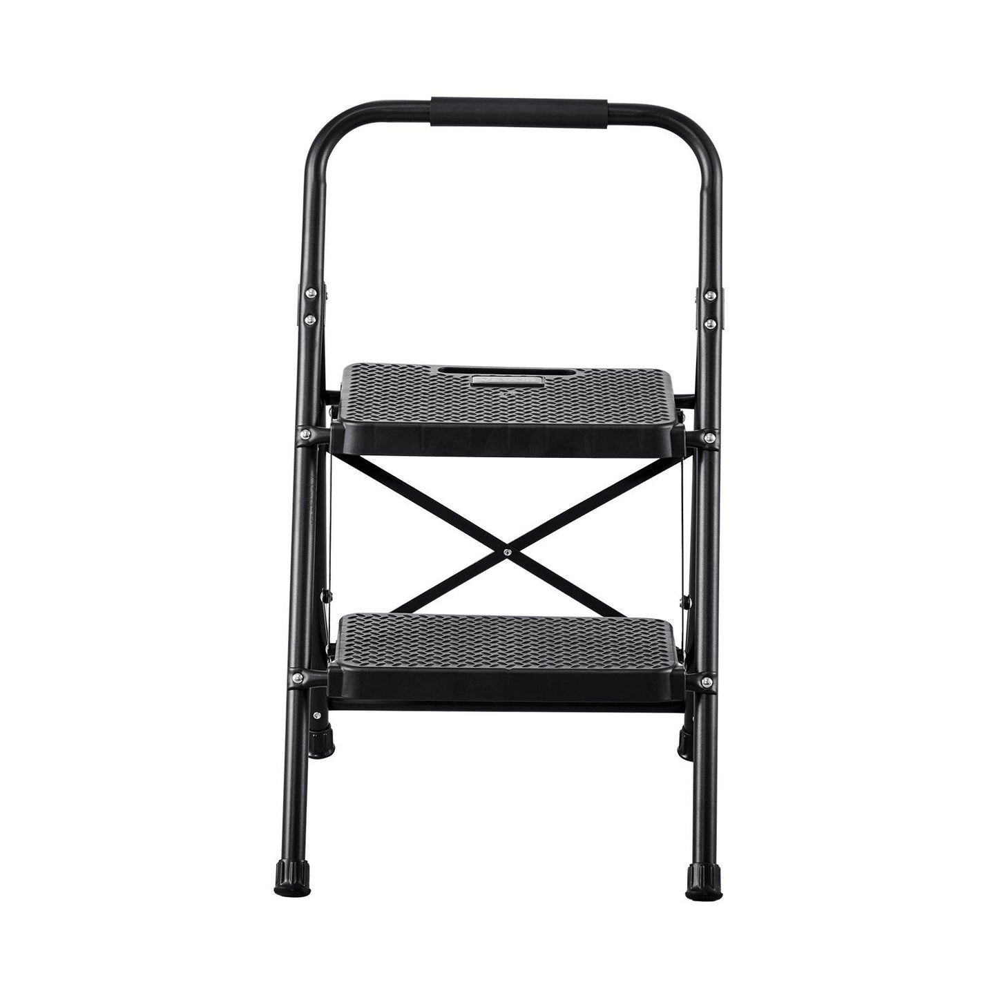 2 Step Ladder, Folding Step Stool with Wide Anti-Slip Pedal and Comfort Handgrip, Lightweight 272 kg Capacity V952-YGTTLBWGJPDS7RBCC001V0