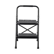 2 Step Ladder, Folding Step Stool with Wide Anti-Slip Pedal and Comfort Handgrip, Lightweight 272 kg Capacity V952-YGTTLBWGJPDS7RBCC001V0