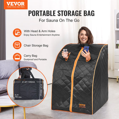 Sauna Tent Far Infrared 1050W Personal Home Spa Loss Weight Detox Therapy V952-YHWBXSSNBSS1ZHS9BV3