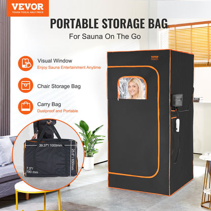 Sauna Tent Far Infrared 1400W Personal Home Spa Loss Weight Detox Therapy V952-YHWBXSSNQCCS9JZUFV3