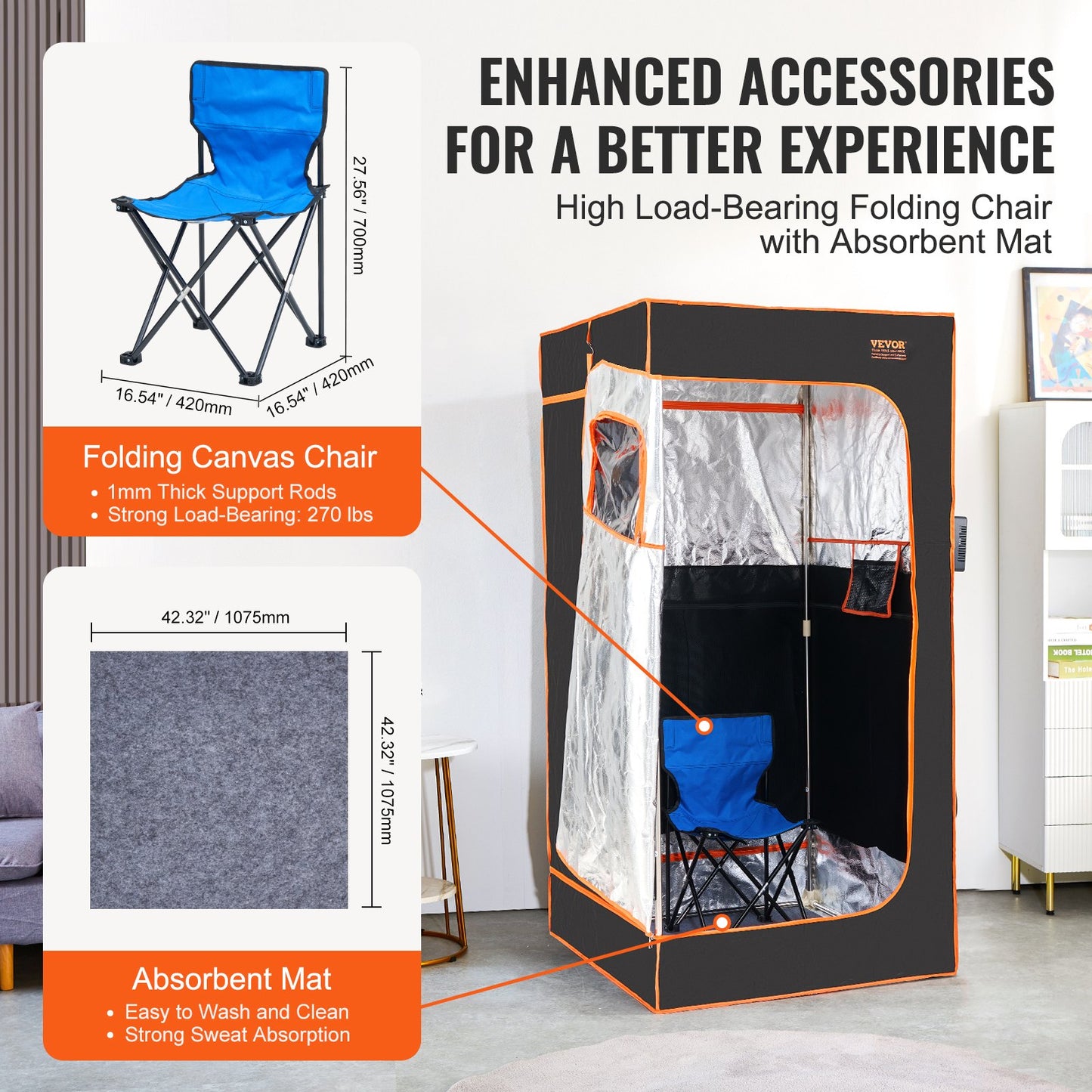 Sauna Tent Far Infrared 1400W Personal Home Spa Loss Weight Detox Therapy V952-YHWBXSSNQCCS9JZUFV3