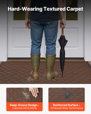 Front Door Mat, 1194 x 889 mm Commercial Floor Mat for Indoor and Outdoor, Modern Stylish Carpet with TPE V952-YHWDT4735INCQJY78001V0