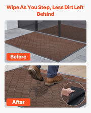 Front Door Mat, 1194 x 889 mm Commercial Floor Mat for Indoor and Outdoor, Modern Stylish Carpet with TPE V952-YHWDT4735INCQJY78001V0