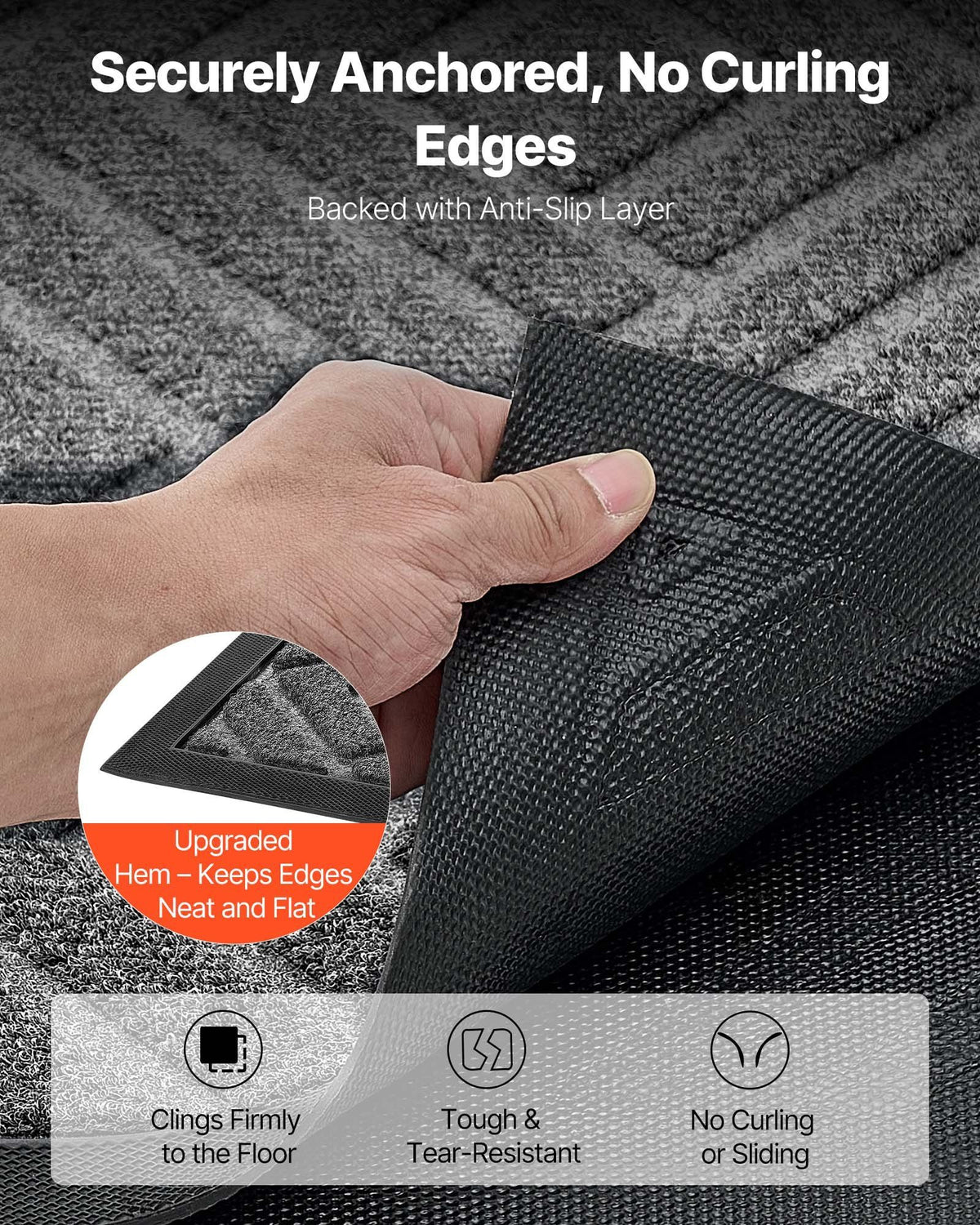 Front Door Mat, 1562 x 914 mm Commercial Floor Mat for Indoor and Outdoor, Modern Stylish Carpet with TPE V952-YHWDT61536INBV1PA001V0