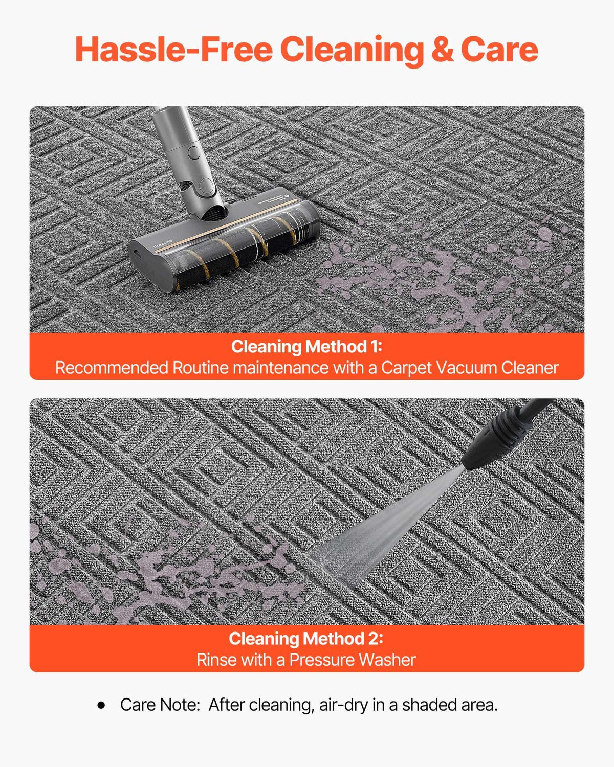 Front Door Mat, 1562 x 914 mm Commercial Floor Mat for Indoor and Outdoor, Modern Stylish Carpet with TPE V952-YHWDT61536INBV1PA001V0