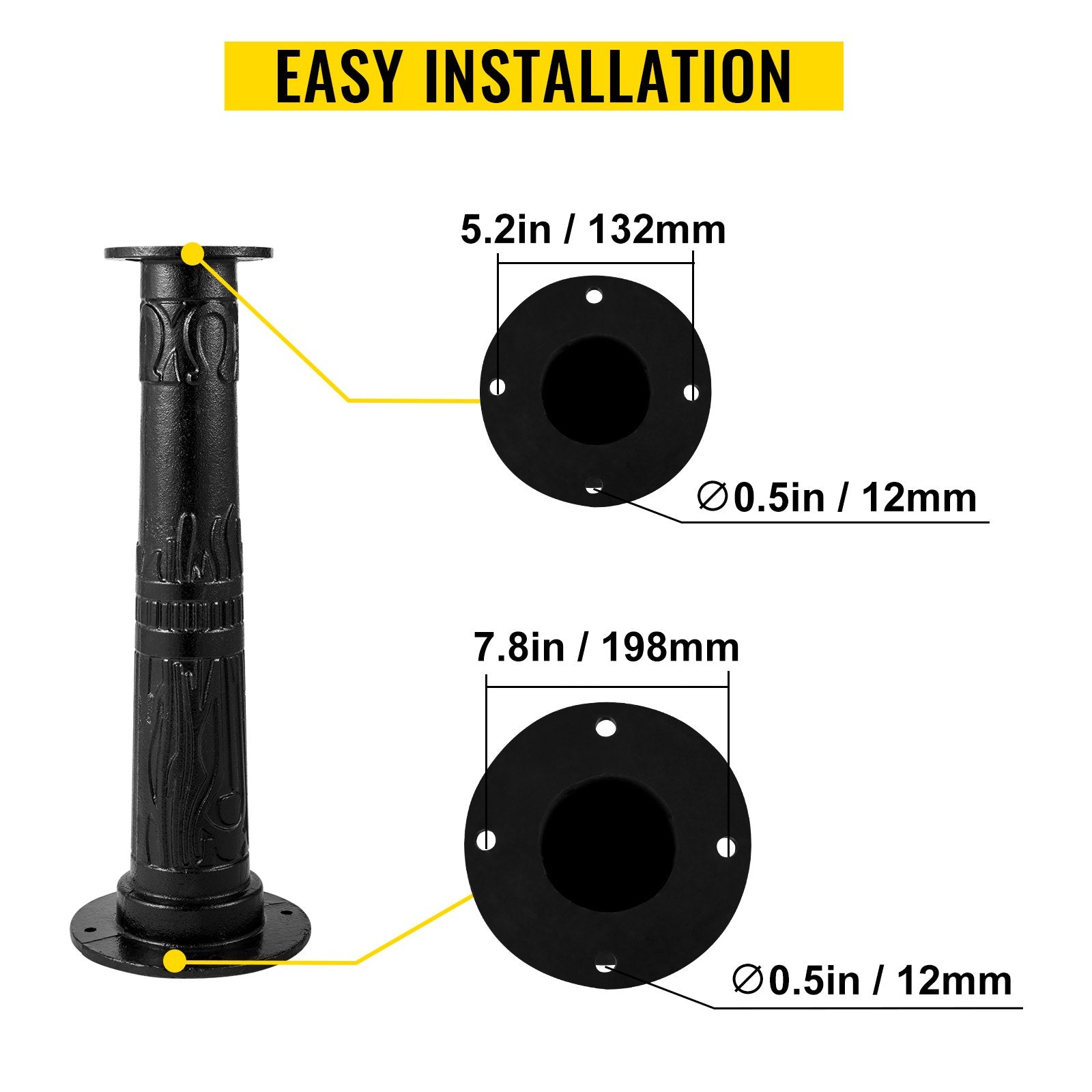 Antique Hand Water Pump Stand Pitcher Pump Stand for Yard Garden Black V952-YJHSFB2U5PXOAR23QV0