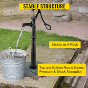 Antique Hand Water Pump Stand Pitcher Pump Stand for Yard Garden Black V952-YJHSFB2U5PXOAR23QV0