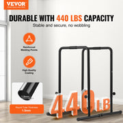 Dip Bars, 200 kg Capacity, Heave Duty Dip Stand Station with Adjustable Height, Fitness Workout Dip Bar V952-YJPXSG45YCDLNQ924V0