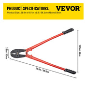 762mm/30" Hand Swager, Swaging Tool for 5/32", 1/4" and 5/16" Aluminum/Copper Sleeves V952-YJQ30YC0000000001V0