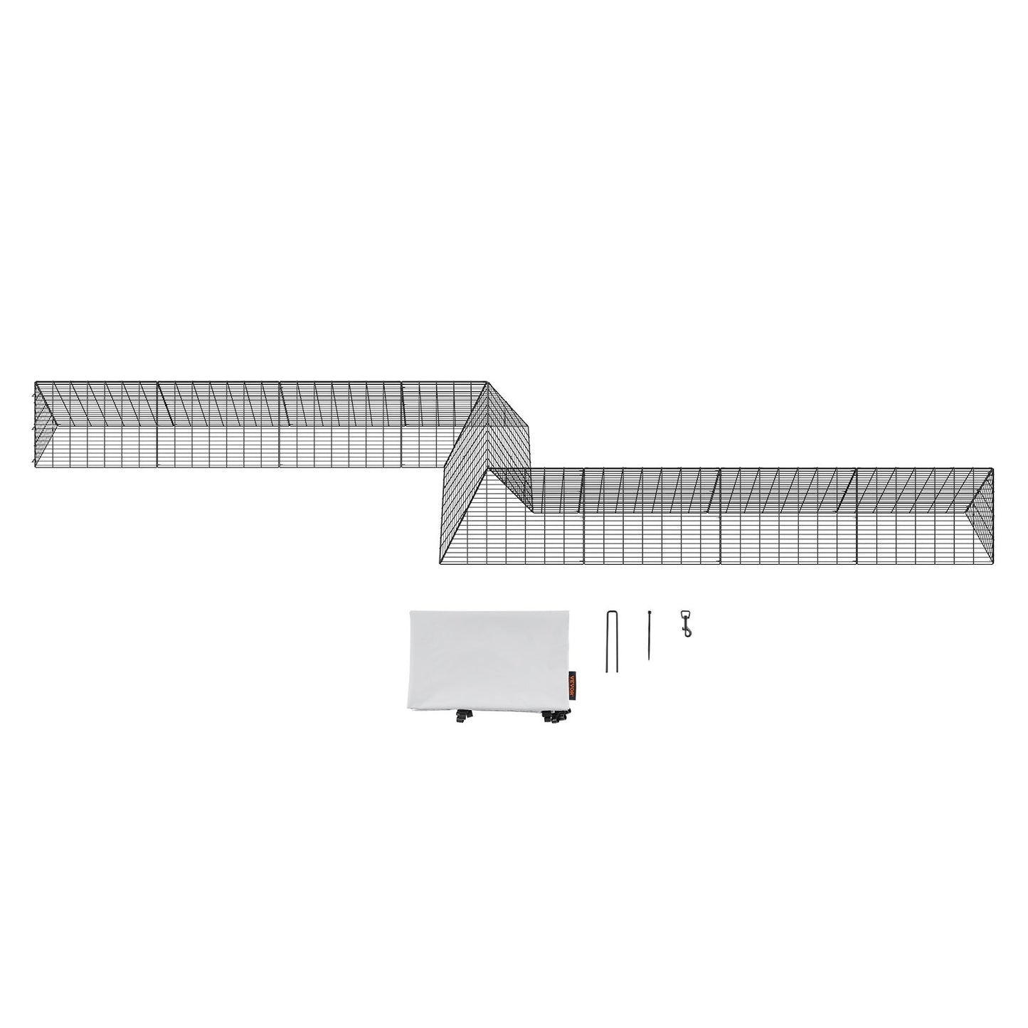 Chicken Tunnels, 729 x 200 x 61.5cm(LxWxH) Chicken Tunnels for Yard, Portable Chicken Tunnels for Outside V952-YJSD2TDGJKJ0DH00FV0