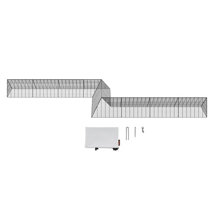 Chicken Tunnels, 729 x 200 x 61.5cm(LxWxH) Chicken Tunnels for Yard, Portable Chicken Tunnels for Outside V952-YJSD2TDGJKJ0DH00FV0