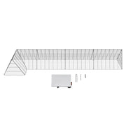 Chicken Tunnels, 400x100x61.5 cm(LxWxH) Chicken Tunnels for Yard, Portable Chicken Tunnels for Outside with V952-YJSDDGJKJ000QX9MSV0