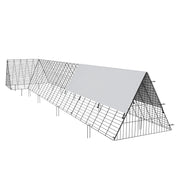 Chicken Tunnels, 400x100x61.5 cm(LxWxH) Chicken Tunnels for Yard, Portable Chicken Tunnels for Outside with V952-YJSDDGJKJ000QX9MSV0