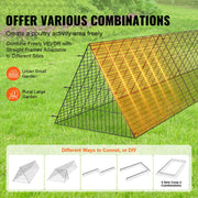 Chicken Tunnels, 300 x 71 x 61.5cm (LxWxH) Chicken Tunnels for Yard, Portable Chicken Tunnels for Outside V952-YJSDZXK00000V3S9IV0