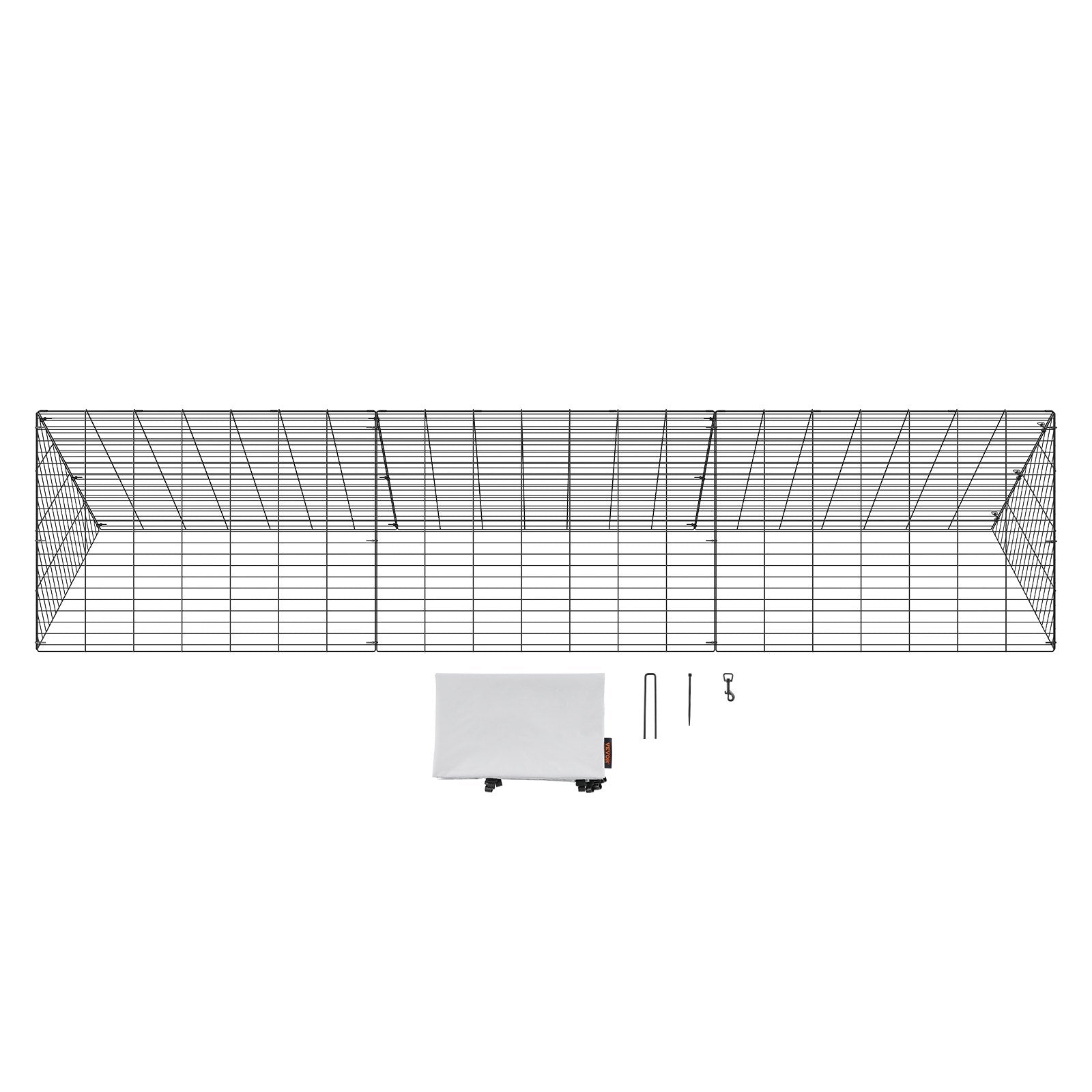 Chicken Tunnels, 300 x 71 x 61.5cm (LxWxH) Chicken Tunnels for Yard, Portable Chicken Tunnels for Outside V952-YJSDZXK00000V3S9IV0
