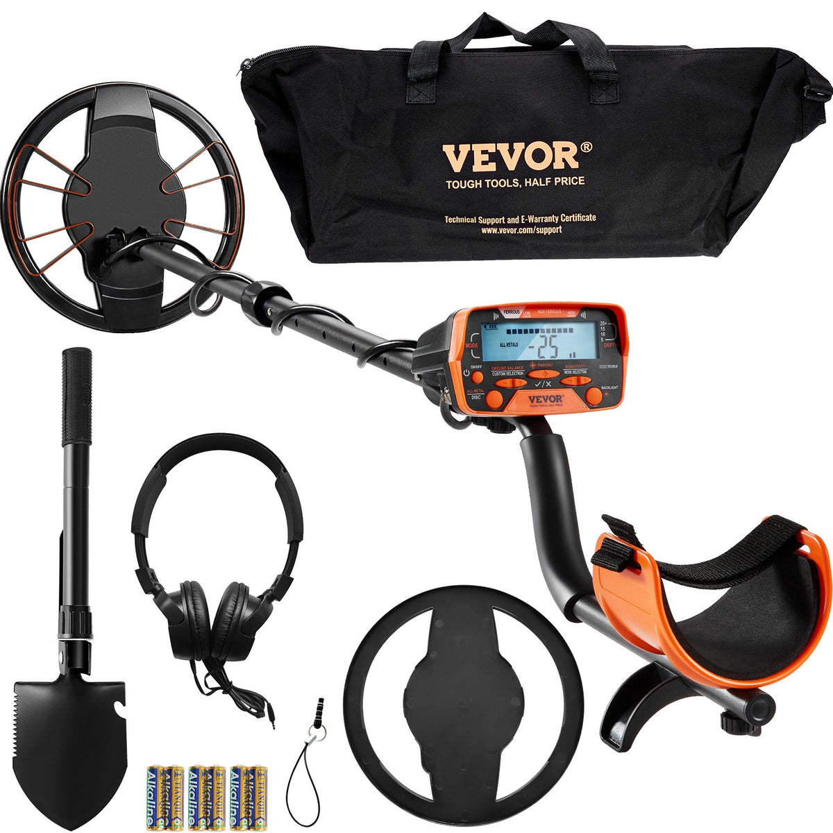Metal Detector for Adults&Kids, 250mm, Professional Adjustable Higher Accuracy Gold Detector, IP68 Waterproof V952-YJSJSTCQ10510KDE7V0