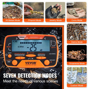 Metal Detector for Adults&Kids, 250mm, Professional Adjustable Higher Accuracy Gold Detector, IP68 Waterproof V952-YJSJSTCQ10510KDE7V0