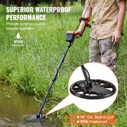 Metal Detector for Adults&Kids, 250mm, Professional Adjustable Higher Accuracy Gold Detector, IP68 Waterproof V952-YJSJSTCQ10510KDE7V0