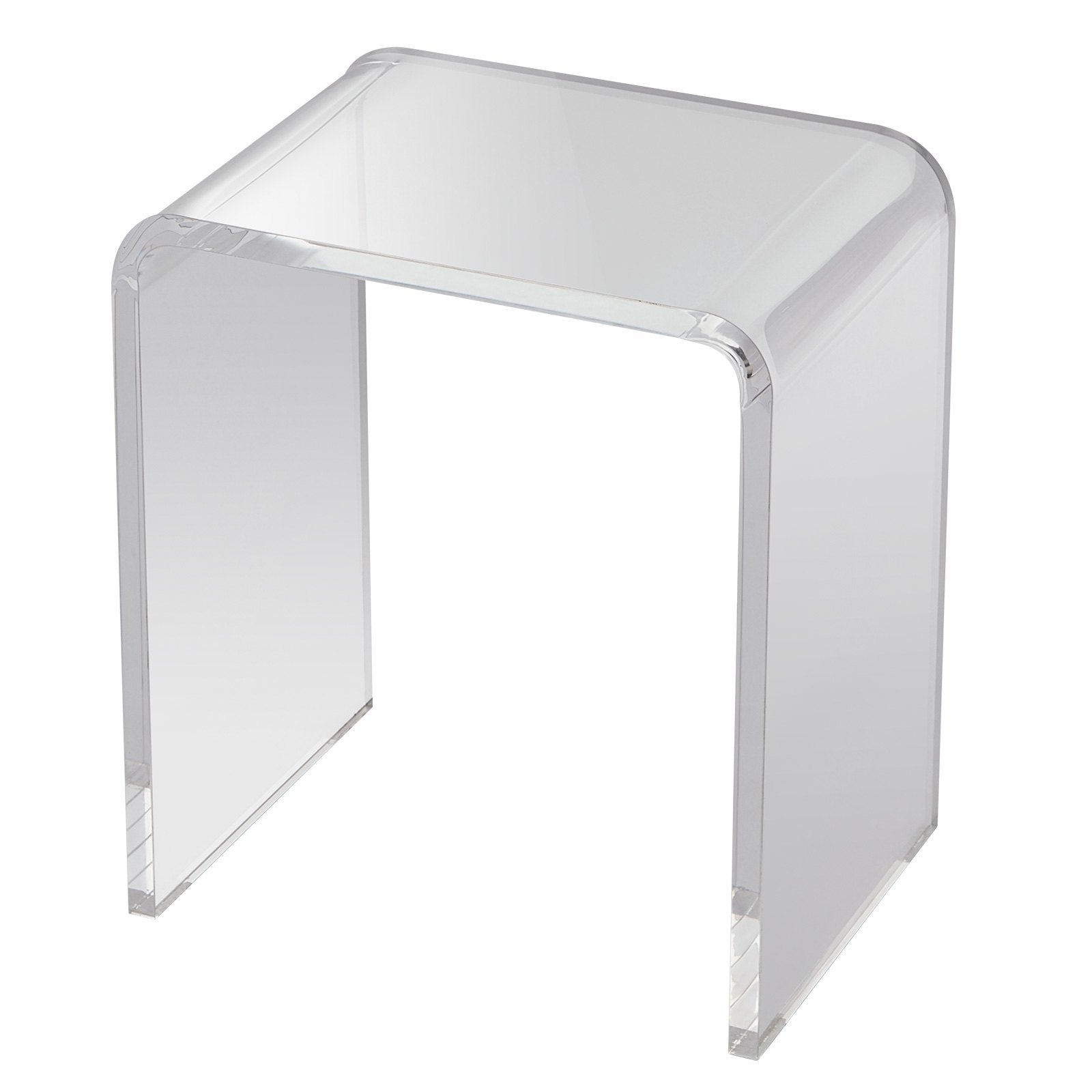 Acrylic End Table, C-Shaped Lucite Side Table, Clear Acrylic Side Table for Drink, Food, Snack used in Living V952-YKLBZXTMSDGZUGWAPV0