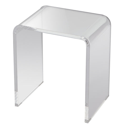 Acrylic End Table, C-Shaped Lucite Side Table, Clear Acrylic Side Table for Drink, Food, Snack used in Living V952-YKLBZXTMSDGZUGWAPV0