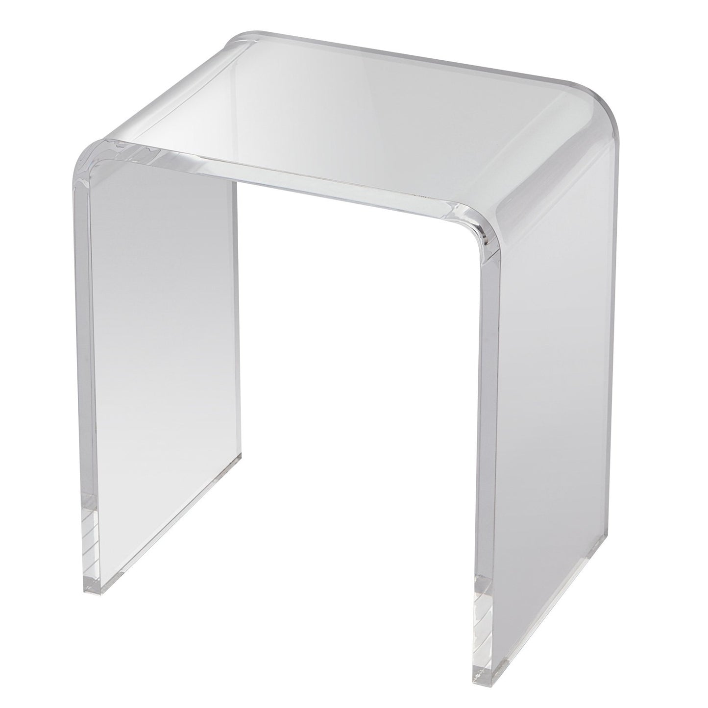 Acrylic End Table, C-Shaped Lucite Side Table, Clear Acrylic Side Table for Drink, Food, Snack used in Living V952-YKLBZXTMSDGZUGWAPV0