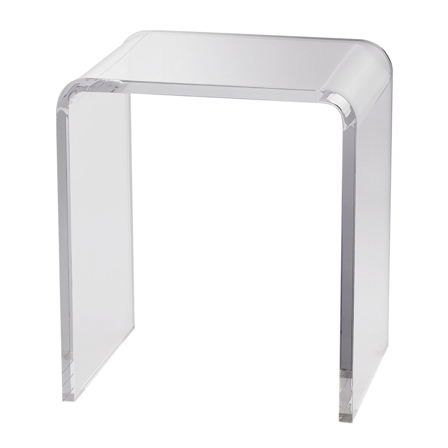 Acrylic End Table, C-Shaped Lucite Side Table, Clear Acrylic Side Table for Drink, Food, Snack used in Living V952-YKLBZXTMSDGZUGWAPV0