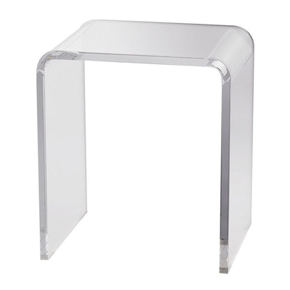 Acrylic End Table, C-Shaped Lucite Side Table, Clear Acrylic Side Table for Drink, Food, Snack used in Living V952-YKLBZXTMSDGZUGWAPV0