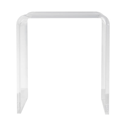 Acrylic End Table, C-Shaped Lucite Side Table, Clear Acrylic Side Table for Drink, Food, Snack used in Living V952-YKLBZXTMSDGZUGWAPV0